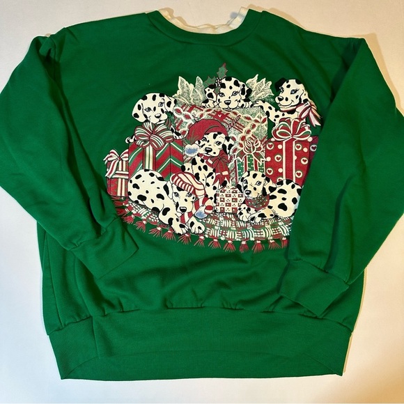Vtg 90s Nutcracker Dalmatian Christmas sweatshirt - Picture 1 of 7